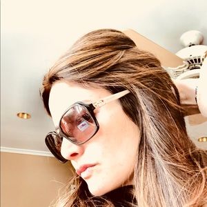 🌟Gorgeous Oversized Blvgari Sunglasses w/Crystals